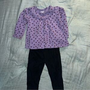 OshKosh B'gosh Lavender Polka Dot Top